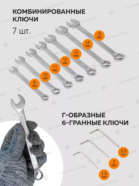 Изображение товара Универсальный набор инструментов Forstime FT-4821-5DS(57353)