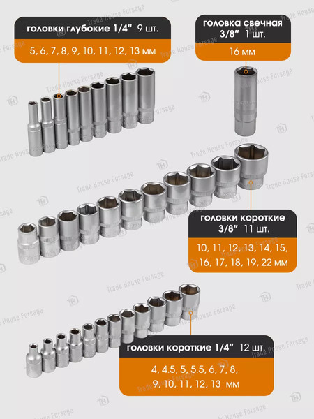 Изображение товара Универсальный набор инструментов Forstime FT-4941-5DS(57354)
