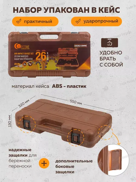 Изображение товара Универсальный набор инструментов Forstime FT-68262-5MPB (57688)