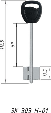 Изображение товара Замок врезной Гардиан 3012 ЗК303Н-01 (4 длинных ключа)