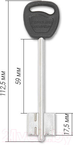 Изображение товара Замок врезной Гардиан 6001 ЗК.303Н-01 (4 длинных ключа)