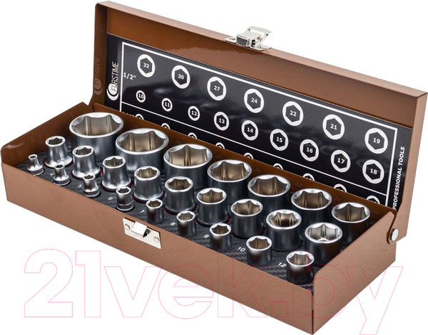 Изображение товара Набор головок слесарных Forstime FT-50121G(57686)