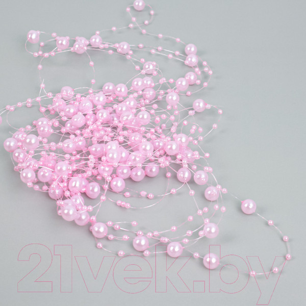 Изображение товара Набор украшений для праздника Darvish Бусы на леске / DV-H-1632-5 (розовый)