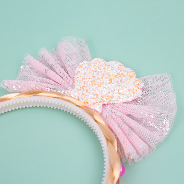 Изображение товара Ободок карнавальный Darvish Ободок. Косичка с бантиком / DV-H-1802