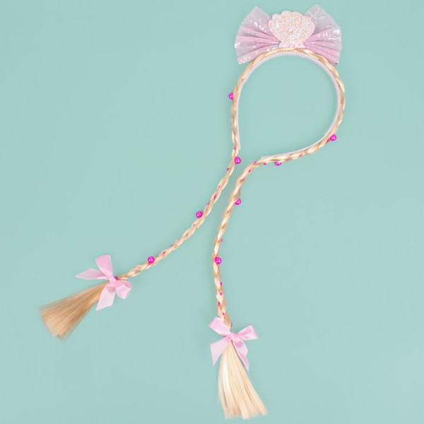 Изображение товара Ободок карнавальный Darvish Ободок. Косичка с бантиком / DV-H-1802