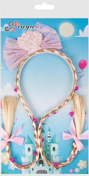 Изображение товара Ободок карнавальный Darvish Ободок. Косичка с бантиком / DV-H-1802
