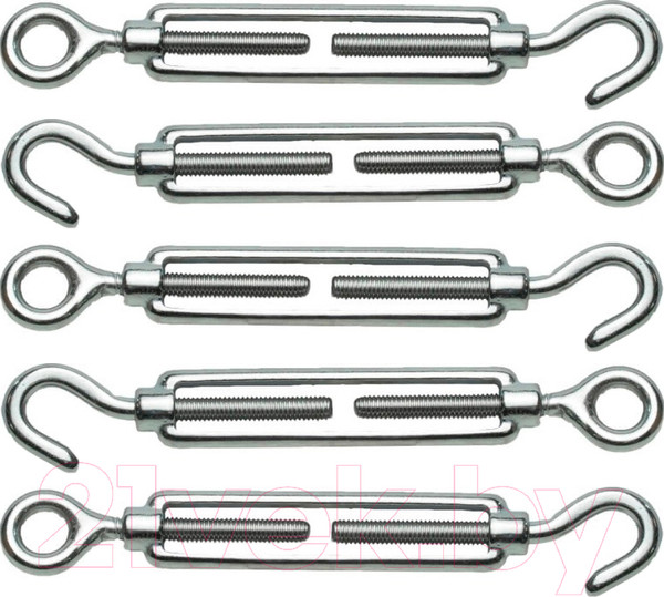 Изображение товара Набор талрепов ЕКТ Крюк-кольцо М10 DIN1480 / 5800573 (5шт)