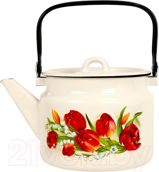 Изображение товара Чайник Лысьвенские эмали Ласковый май С-2710/4ЖмРч
