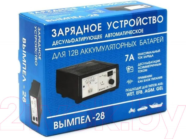 Изображение товара Зарядное устройство для аккумулятора Вымпел 28 / 2228