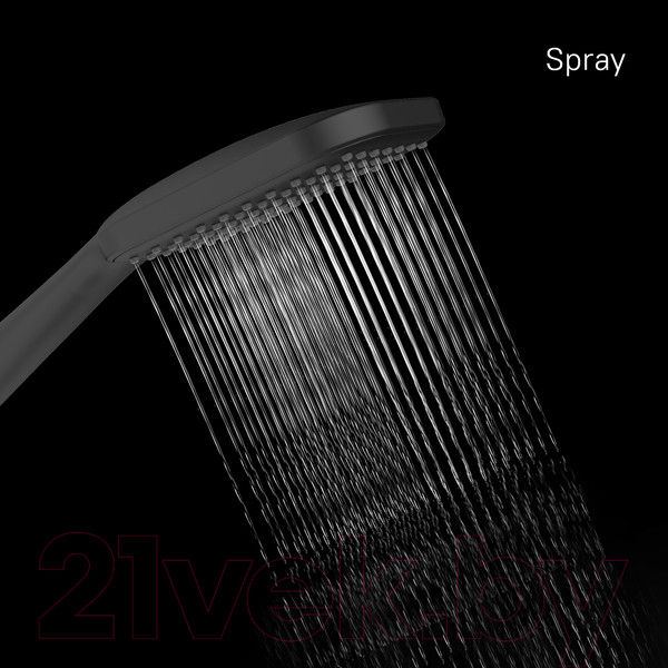 Изображение товара Лейка ручного душа Milardo 1F Ideal Spa ILS1FBSM18 (черный матовый)