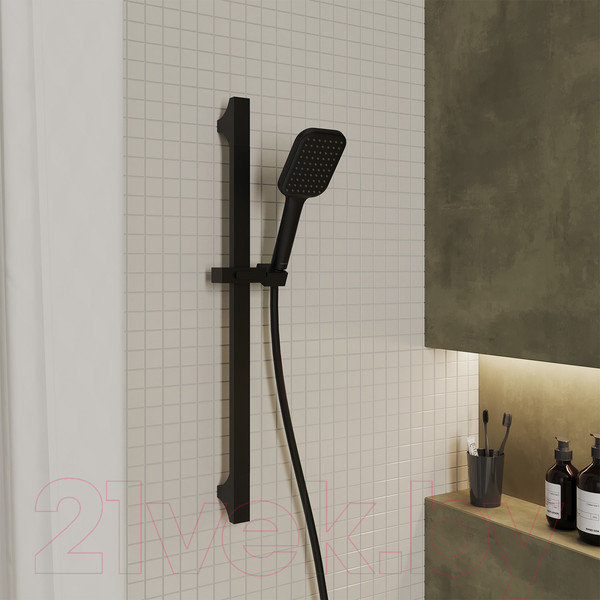 Изображение товара Лейка ручного душа Milardo 1F Ideal Spa ILS1FBSM18 (черный матовый)