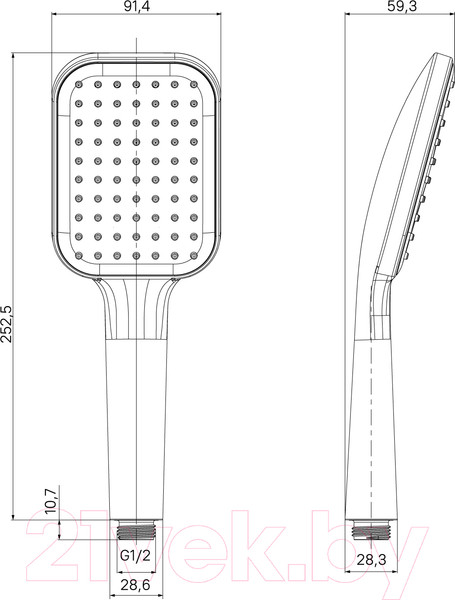 Изображение товара Лейка ручного душа Milardo 1F Ideal Spa ILS1FCSM18