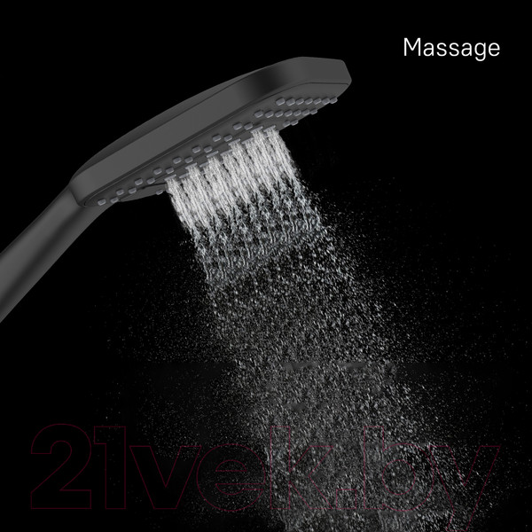 Изображение товара Лейка ручного душа Milardo 3F Ideal Spa ILS3FBSM18 (черный матовый)