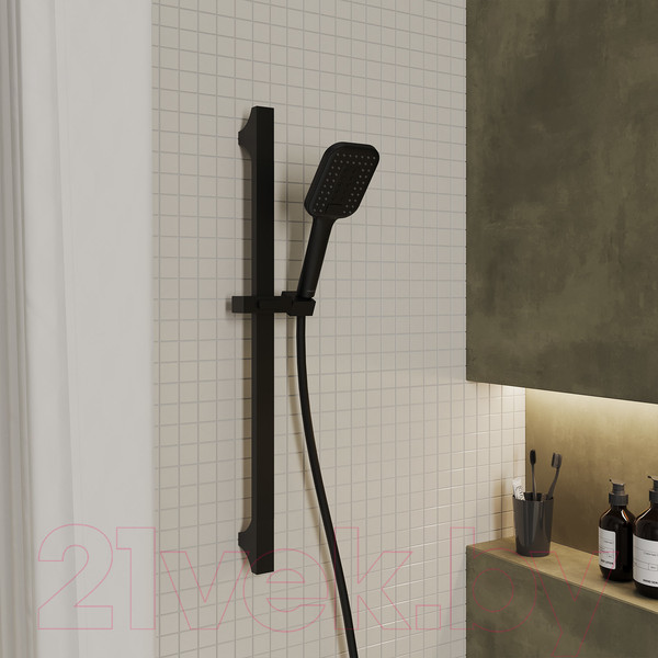 Изображение товара Лейка ручного душа Milardo 3F Ideal Spa ILS3FBSM18 (черный матовый)