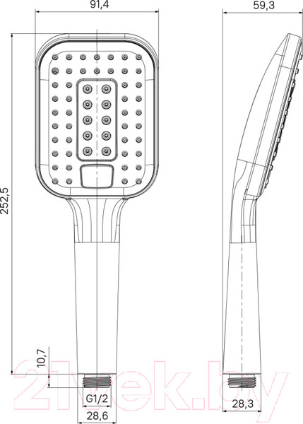 Изображение товара Лейка ручного душа Milardo 3F Ideal Spa ILS3FCSM18