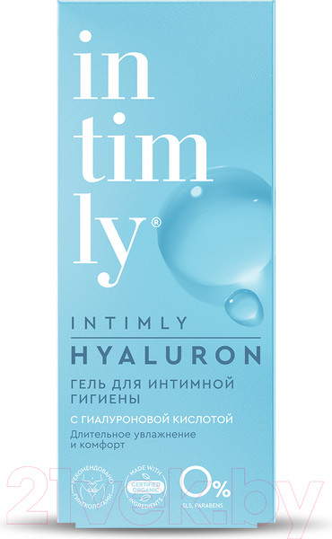 Изображение товара Гель для интимной гигиены Ivomed Intimly Hyaluron Длительное увлажнение и комфорт (220мл)