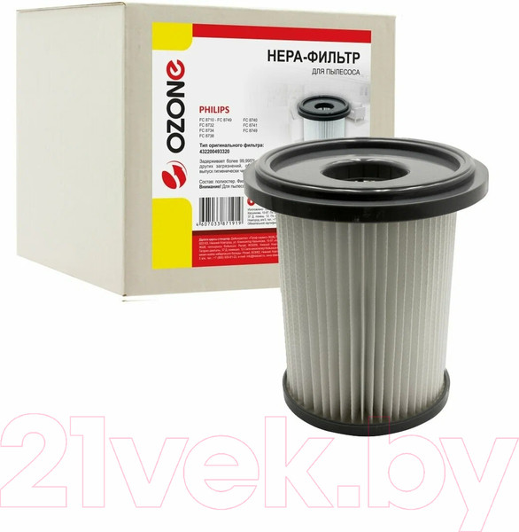 Изображение товара Фильтр для пылесоса OZONE H-52W