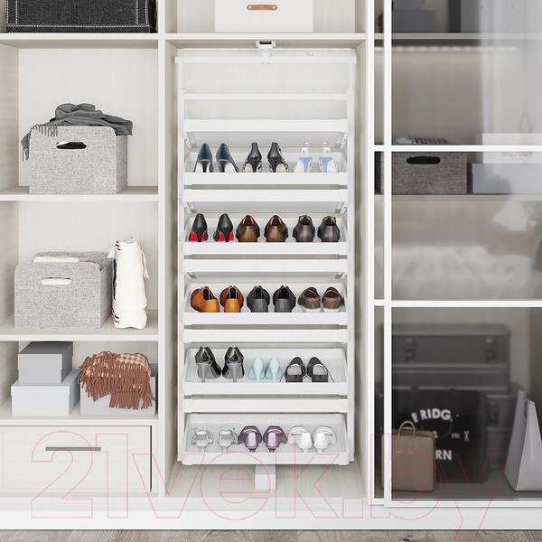 Изображение товара Поворотная стойка для обуви Starax S-6833-W (белый)