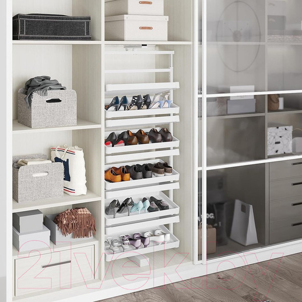 Изображение товара Поворотная стойка для обуви Starax S-6833-W (белый)