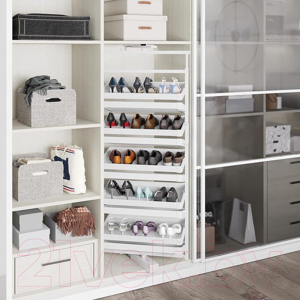 Изображение товара Поворотная стойка для обуви Starax S-6833-W (белый)