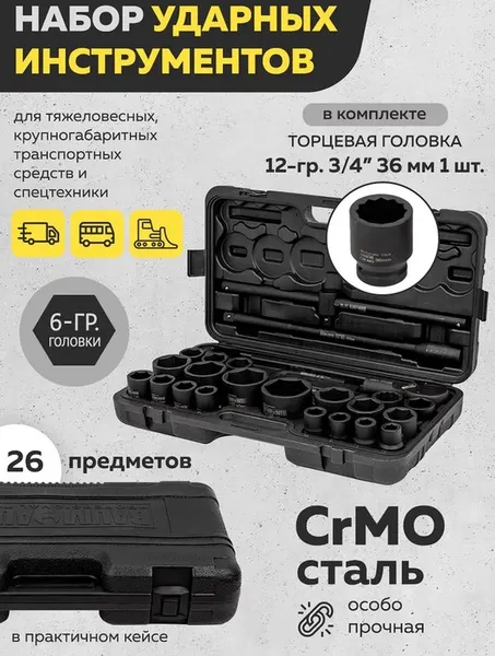 Изображение товара Универсальный набор инструментов BaumAuto BM-68262-5MPB (57955)