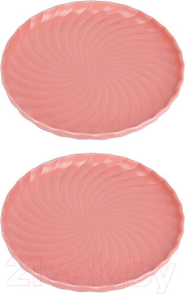Изображение товара Набор тарелок Nouvelle Fresh Taste / 1730252-Н2 (Dark Pink)