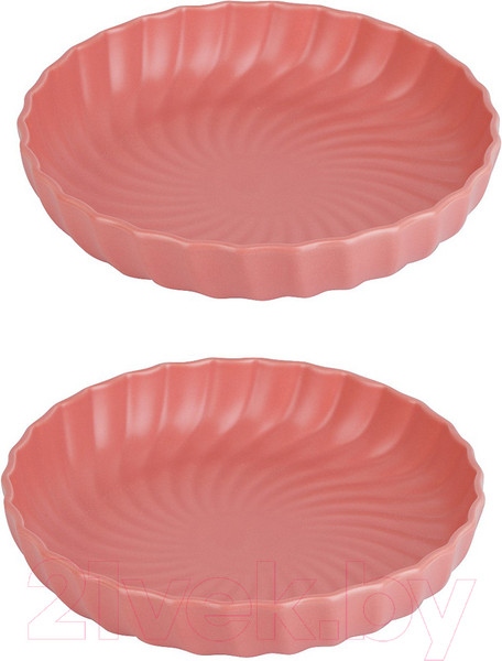 Изображение товара Набор тарелок Nouvelle Fresh Taste / 1730254-Н2 (Dark Pink)