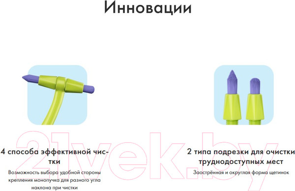 Изображение товара Зубная щетка монопучковая Splat Smilex Ortho+ со сменными головками