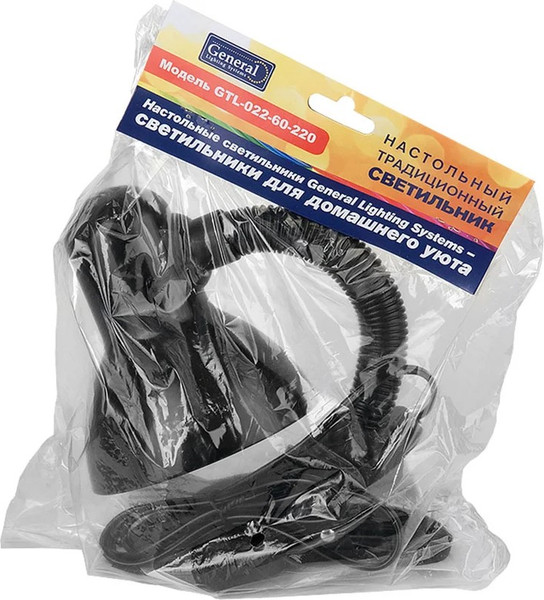 Изображение товара Настольная лампа General Lighting GTL-022-60-220 на прищепке / 800122 (черный)