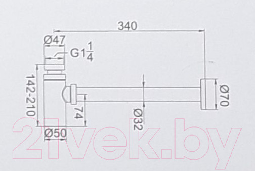 Изображение товара Сифон Ledeme L81
