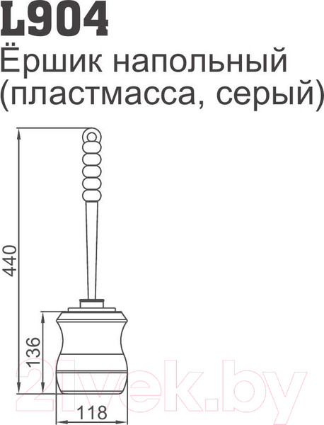 Изображение товара Ершик для унитаза Ledeme L904