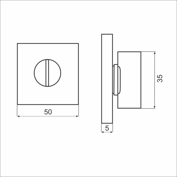 Изображение товара Фиксатор дверной защелки Abriss BK 2110 MBP (черный матовый)