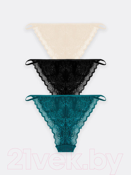 Изображение товара Комплект женских трусов Mark Formelle 412432-3 (р.106, молочный)