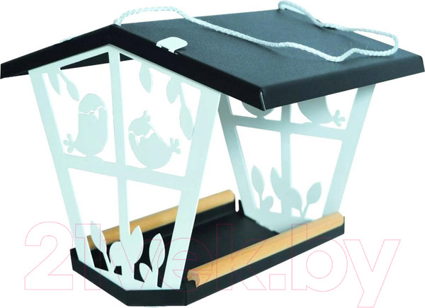 Изображение товара Кормушка для птиц GALA Теремок KO005-WY (белый)