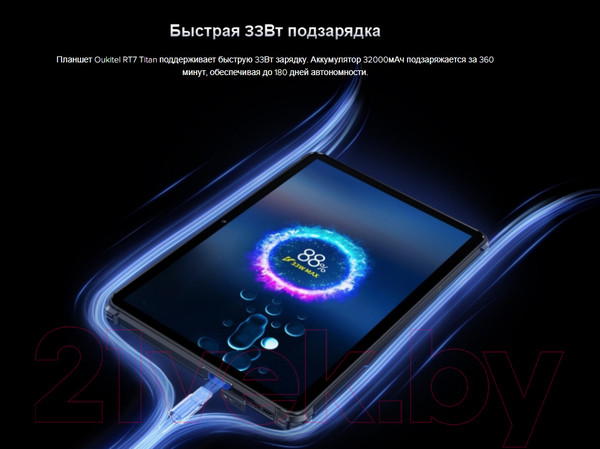 Изображение товара Планшет Oukitel RT7 12GB/256GB (черный)