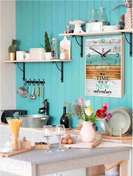 Изображение товара Настенные часы Декарт Абстракция. Новое Время 8Ч0002