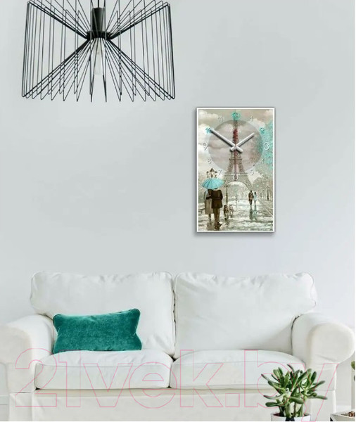 Изображение товара Настенные часы Декарт Прогулки по Парижу 8Ч0004