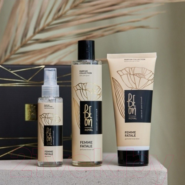 Изображение товара Набор косметики для тела BeOn Royal Femme Fatale №13 Гель 260мл+Лосьон 200мл+Мист 105мл