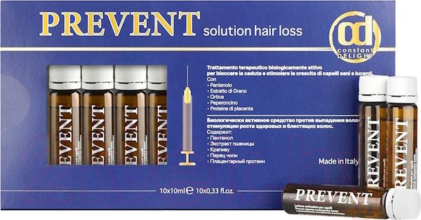 Изображение товара Ампулы для волос Constant Delight Против выпадения волос с пантенолом и экстракт пшеницы (10x10мл)