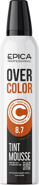 Изображение товара Тонирующий мусс для волос Epica Professional Overcolor (250мл, шоколад)