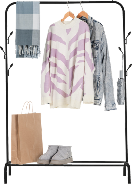 Изображение товара Стойка для одежды Mio Tesoro Ivy CCS1010 (черный)