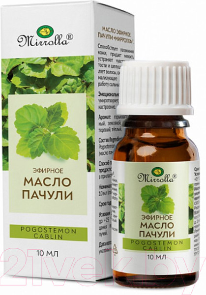 Изображение товара Эфирное масло Mirrolla Пачули (10мл)