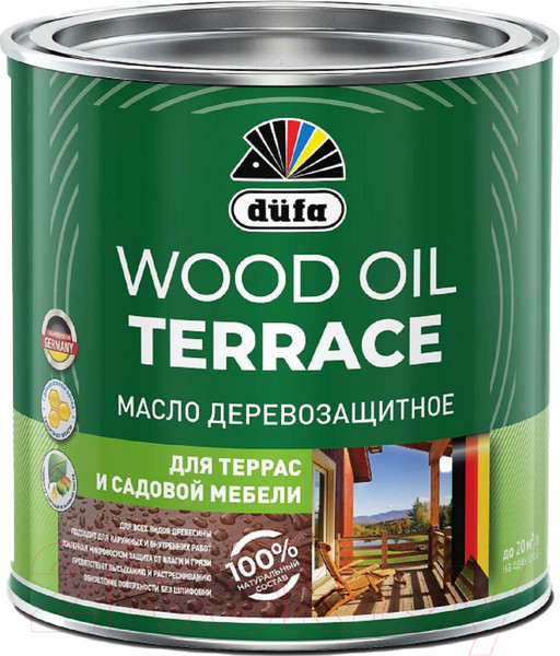 Изображение товара Масло для древесины Dufa Wood Oil Terraсe (1.9л, бесцветный)