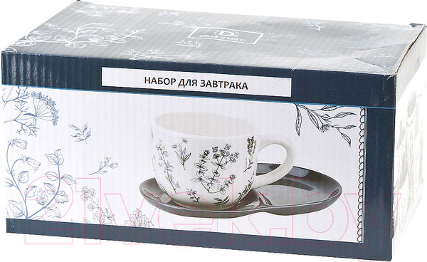 Изображение товара Чашка с блюдцем DolomitE Луговые травы / L2520927