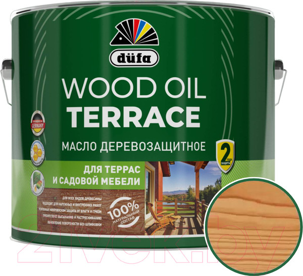 Изображение товара Масло для древесины Dufa Wood Oil Terraсe (2л, лиственница)