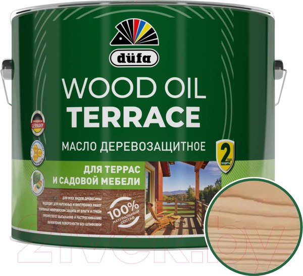 Изображение товара Масло для древесины Dufa Wood Oil Terraсe (2л, орех)