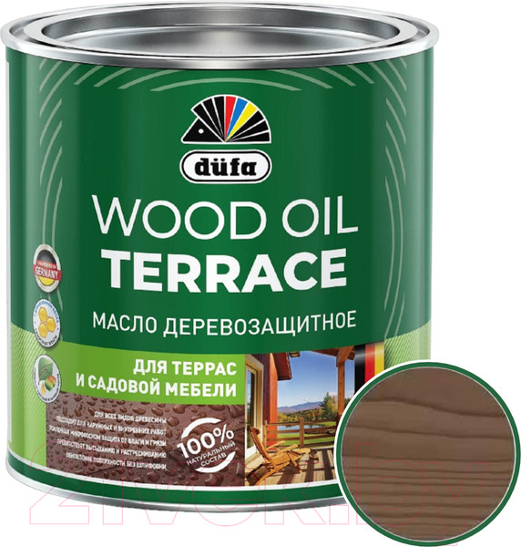 Изображение товара Масло для древесины Dufa Wood Oil Terraсe (900мл, палисандр)