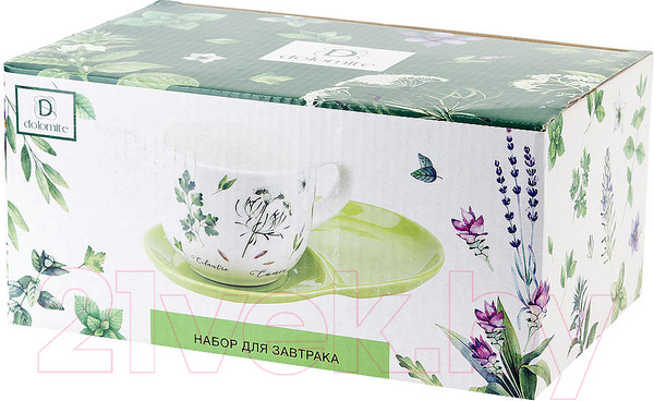 Изображение товара Чашка с блюдцем DolomitE Душистые травы / L2520953 