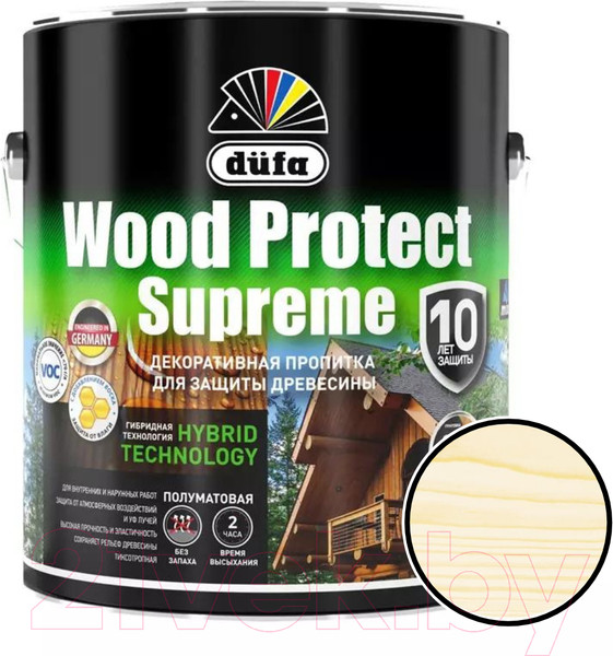 Изображение товара Пропитка для дерева Dufa Wood Protect Supreme (2.5л, бесцветный)