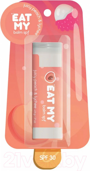 Изображение товара Бальзам для губ Eat My Сочный персик-личи SPF 30